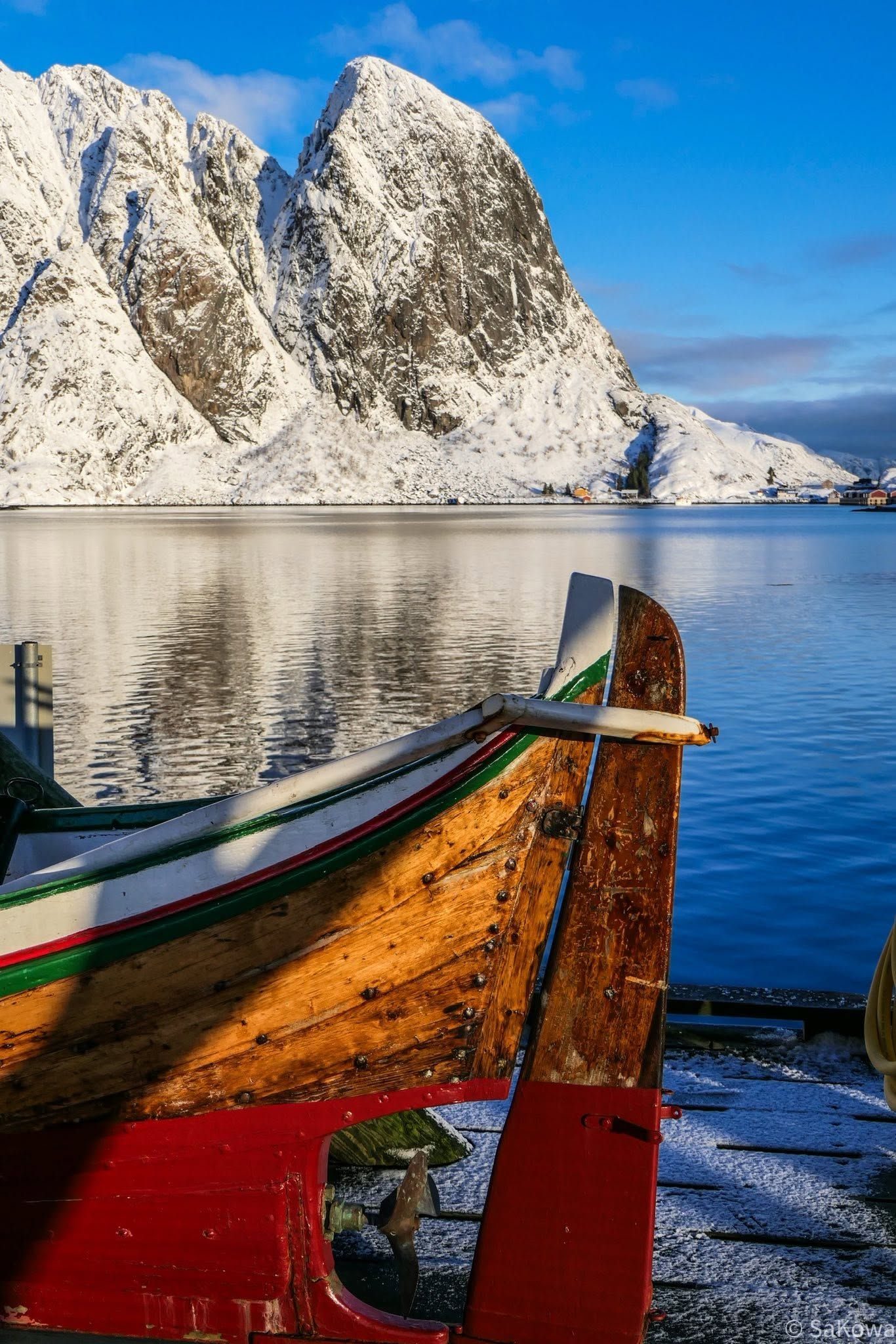 Nordland boat in winter light